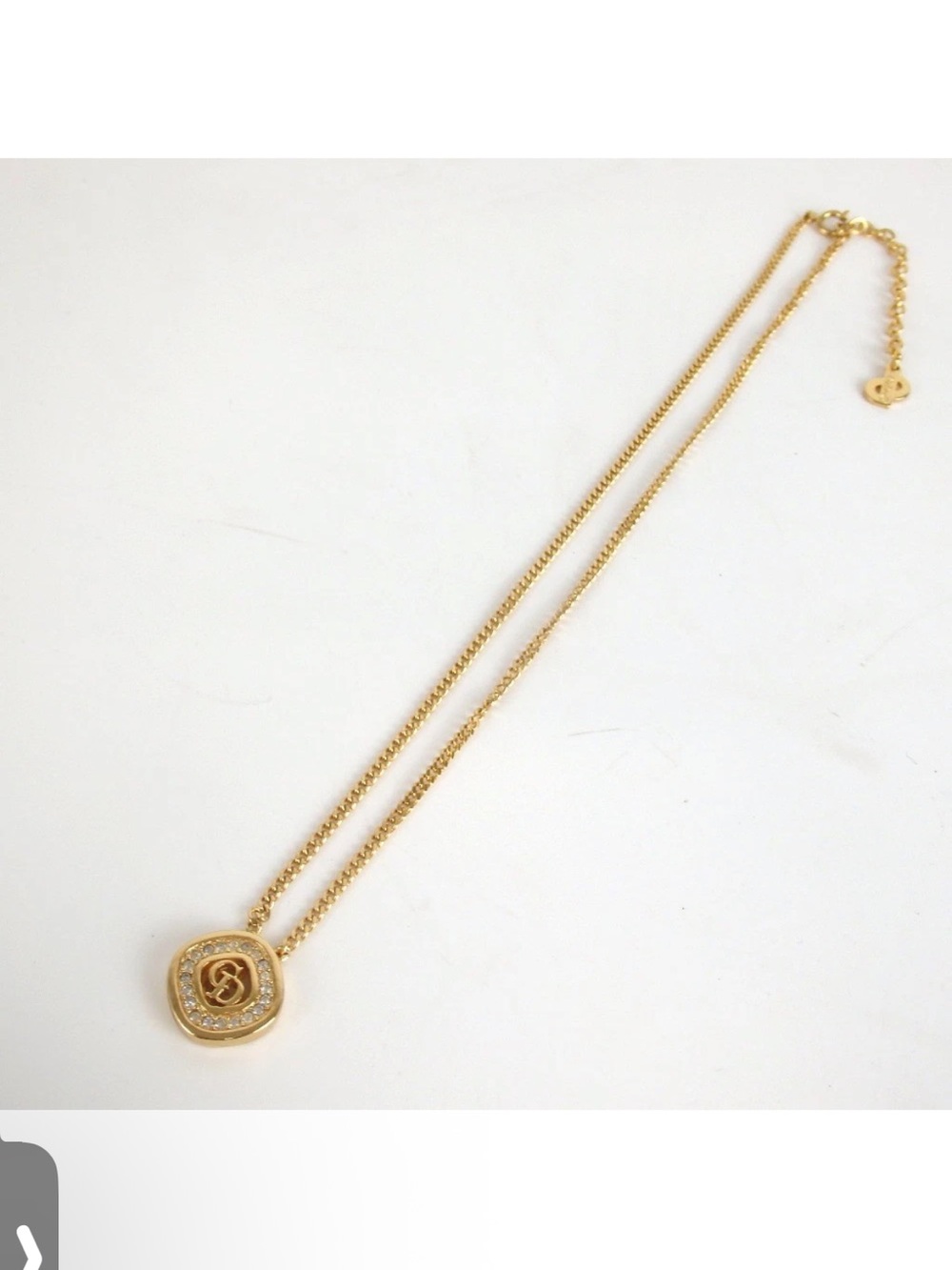 Christian Dior CD Unisex Gold Necklace - Picture 3 of 10